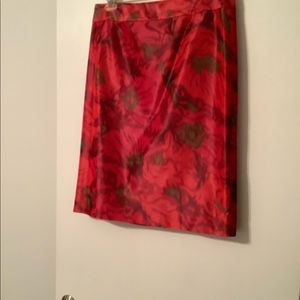 J Crew Silk Pencil Skirt